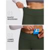 imagebaleaf Womens Fleece Lined Leggings Thermal Warm Winter Tights High Waisted Yoga Pants Cold Weather with PocketsArmy Green