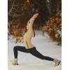 imagebaleaf Womens Fleece Lined Leggings Thermal Warm Winter Tights High Waisted Yoga Pants Cold Weather with PocketsArmy Green