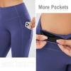 imagebaleaf Womens Fleece Lined Leggings Thermal Warm Winter Tights High Waisted Yoga Pants Cold Weather with PocketsClassic Navy