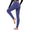 imagebaleaf Womens Fleece Lined Leggings Thermal Warm Winter Tights High Waisted Yoga Pants Cold Weather with PocketsClassic Navy