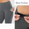 imagebaleaf Womens Fleece Lined Leggings Thermal Warm Winter Tights High Waisted Yoga Pants Cold Weather with PocketsGray