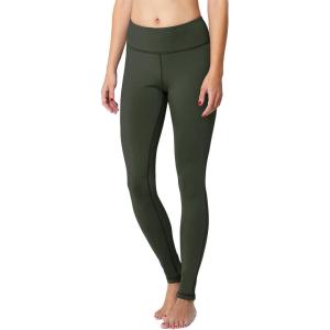 imagebaleaf Womens Fleece Lined Leggings Thermal Warm Winter Tights High Waisted Yoga Pants Cold Weather with PocketsArmy Green