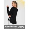 imageBALEAF Womens Sun Shirts UPF 50 Long Sleeve Hiking Tops Lightweight Quick Dry UV Protection Outdoor Clothing01black