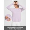 imageBALEAF Womens Sun Shirts UPF 50 Long Sleeve Hiking Tops Lightweight Quick Dry UV Protection Outdoor Clothing01light Purple