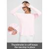 imageBALEAF Womens Sun Shirts UPF 50 Long Sleeve Hiking Tops Lightweight Quick Dry UV Protection Outdoor Clothing01pink