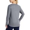 imageBALEAF Womens Sun Shirts UPF 50 Long Sleeve Hiking Tops Lightweight Quick Dry UV Protection Outdoor Clothing02cationic Grey