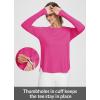 imageBALEAF Womens Sun Shirts UPF 50 Long Sleeve Hiking Tops Lightweight Quick Dry UV Protection Outdoor ClothingLight Purple