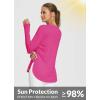 imageBALEAF Womens Sun Shirts UPF 50 Long Sleeve Hiking Tops Lightweight Quick Dry UV Protection Outdoor ClothingLight Purple