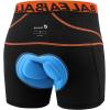 imagebaleaf Mens 3D Padded Bike Shorts Cycling Underwear MTB LinerBlackOrange