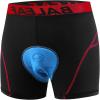 imagebaleaf Mens 3D Padded Bike Shorts Cycling Underwear MTB LinerBlackRed