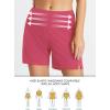 imagebaleaf Womens 3 5quot 7quot Quick Dry High Waisted Swim Board Shorts UPF 50 Swimsuit Bottom Trunks with LinerPink