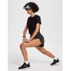 imagebaleaf Womens 3quot Workout Shorts High Waisted Athletic Running Shorts with Liner Sports Lightweight Quick DryAblack