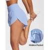 imagebaleaf Womens 3quot Workout Shorts High Waisted Athletic Running Shorts with Liner Sports Lightweight Quick DryAblue