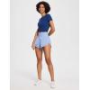 imagebaleaf Womens 3quot Workout Shorts High Waisted Athletic Running Shorts with Liner Sports Lightweight Quick DryAblue