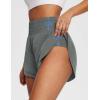 imagebaleaf Womens 3quot Workout Shorts High Waisted Athletic Running Shorts with Liner Sports Lightweight Quick DryAgrey