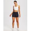 imagebaleaf Womens 3quot Workout Shorts High Waisted Athletic Running Shorts with Liner Sports Lightweight Quick DryBblack