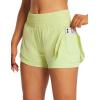 imagebaleaf Womens 3quot Workout Shorts High Waisted Athletic Running Shorts with Liner Sports Lightweight Quick DryBgreen