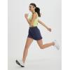 imagebaleaf Womens 3quot Workout Shorts High Waisted Athletic Running Shorts with Liner Sports Lightweight Quick DryNavy Blue