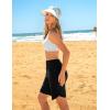imagebaleaf Womens 3quot5quot7quot9quot High Waisted Swim Board Shorts Quick Dry Swimsuits Bottoms Trunks with PocketsBlack