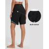 imagebaleaf Womens 3quot5quot7quot9quot High Waisted Swim Board Shorts Quick Dry Swimsuits Bottoms Trunks with PocketsBlack