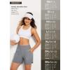 imagebaleaf Womens 3quot5quot7quot9quot High Waisted Swim Board Shorts Quick Dry Swimsuits Bottoms Trunks with PocketsDark Grey