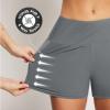 imagebaleaf Womens 3quot5quot7quot9quot High Waisted Swim Board Shorts Quick Dry Swimsuits Bottoms Trunks with PocketsDark Grey