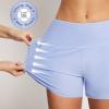 imagebaleaf Womens 3quot5quot7quot9quot High Waisted Swim Board Shorts Quick Dry Swimsuits Bottoms Trunks with PocketsIce Blue