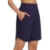imagebaleaf Womens 3quot5quot7quot9quot High Waisted Swim Board Shorts Quick Dry Swimsuits Bottoms Trunks with PocketsNavy Blue