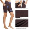 imagebaleaf Womens 8quot 5quot 3quot Biker Shorts High Waist Yoga Workout Gym Running Volleyball Spandex Shorts with PocketsBrownclassic
