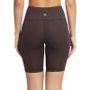 imagebaleaf Womens 8quot 5quot 3quot Biker Shorts High Waist Yoga Workout Gym Running Volleyball Spandex Shorts with PocketsBrownclassic
