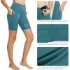 imagebaleaf Womens 8quot 5quot 3quot Biker Shorts High Waist Yoga Workout Gym Running Volleyball Spandex Shorts with PocketsGreenclassic