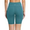 imagebaleaf Womens 8quot 5quot 3quot Biker Shorts High Waist Yoga Workout Gym Running Volleyball Spandex Shorts with PocketsGreenclassic