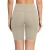 imagebaleaf Womens 8quot 5quot 3quot Biker Shorts High Waist Yoga Workout Gym Running Volleyball Spandex Shorts with PocketsKhakiclassic