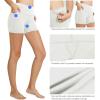 imagebaleaf Womens 8quot 5quot 3quot Biker Shorts High Waist Yoga Workout Gym Running Volleyball Spandex Shorts with PocketsWhiteclassic