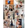 imagebaleaf Womens 8quot 5quot 3quot Biker Shorts High Waist Yoga Workout Gym Running Volleyball Spandex Shorts with PocketsWine Redclassic