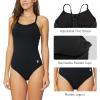 imagebaleaf Womens Athletic Training Adjustable Strap One Piece SwimsuitBlack