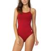imagebaleaf Womens Athletic Training Adjustable Strap One Piece SwimsuitRed