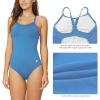 imagebaleaf Womens Athletic Training Adjustable Strap One Piece SwimsuitSky Blue