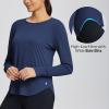 imagebaleaf Womens UPF 50 Sun Shirts UV Protection Long Sleeve Rash Guard Lightweight Quick Dry SPF Outdoor Hiking ClothingClassic Navy