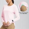 imagebaleaf Womens UPF 50 Sun Shirts UV Protection Long Sleeve Rash Guard Lightweight Quick Dry SPF Outdoor Hiking ClothingLight Pink