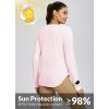 imagebaleaf Womens UPF 50 Sun Shirts UV Protection Long Sleeve Rash Guard Lightweight Quick Dry SPF Outdoor Hiking ClothingLight Pink