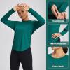 imagebaleaf Womens UPF 50 Sun Shirts UV Protection Long Sleeve Rash Guard Lightweight Quick Dry SPF Outdoor Hiking ClothingTeal