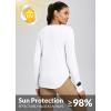 imagebaleaf Womens UPF 50 Sun Shirts UV Protection Long Sleeve Rash Guard Lightweight Quick Dry SPF Outdoor Hiking ClothingWhite