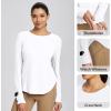 imagebaleaf Womens UPF 50 Sun Shirts UV Protection Long Sleeve Rash Guard Lightweight Quick Dry SPF Outdoor Hiking ClothingWhite