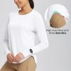 imagebaleaf Womens UPF 50 Sun Shirts UV Protection Long Sleeve Rash Guard Lightweight Quick Dry SPF Outdoor Hiking ClothingWhite