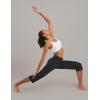 imagebaleaf Womens Yoga Capri Pants High Waist Capri Leggings with Pockets Wide Leg Crop Exercise Workout Summer PantsBlack