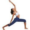 imagebaleaf Womens Yoga Capri Pants High Waist Capri Leggings with Pockets Wide Leg Crop Exercise Workout Summer PantsNavy