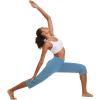 imagebaleaf Womens Yoga Capri Pants High Waist Capri Leggings with Pockets Wide Leg Crop Exercise Workout Summer PantsNiagara
