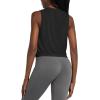 imagebaleaf Workout Tops for Women Crop Tank Top Quick Dry Athletic Gym Exercise Sleeveless Shirts Muscle Yoga Loose FitBlack2 Pack