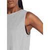 imagebaleaf Workout Tops for Women Crop Tank Top Quick Dry Athletic Gym Exercise Sleeveless Shirts Muscle Yoga Loose FitHeather Gray